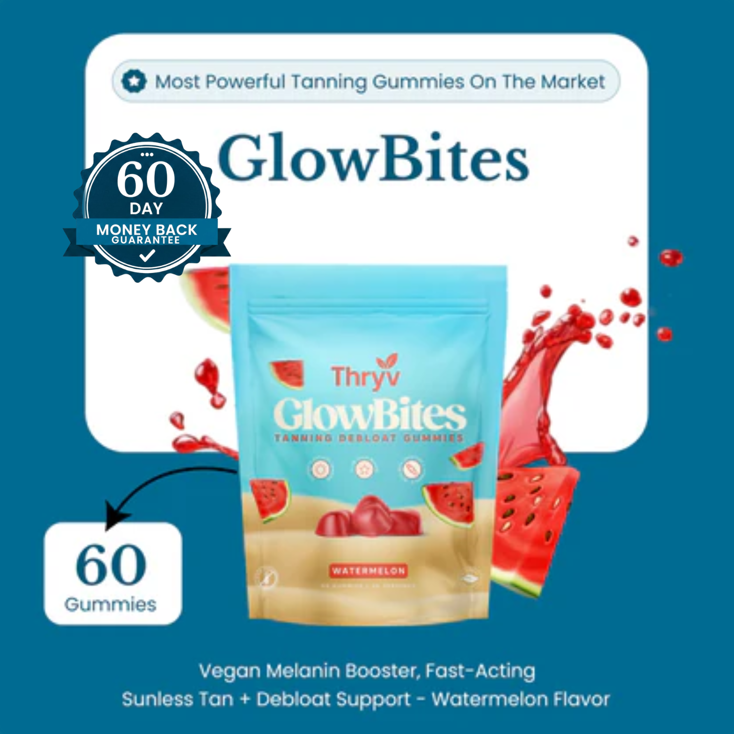 GlowBites - Tanning Gummy | Anti-Aging Supplement